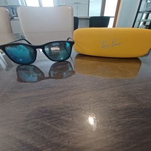 Ray-Ban youth blue tinted sunglasses